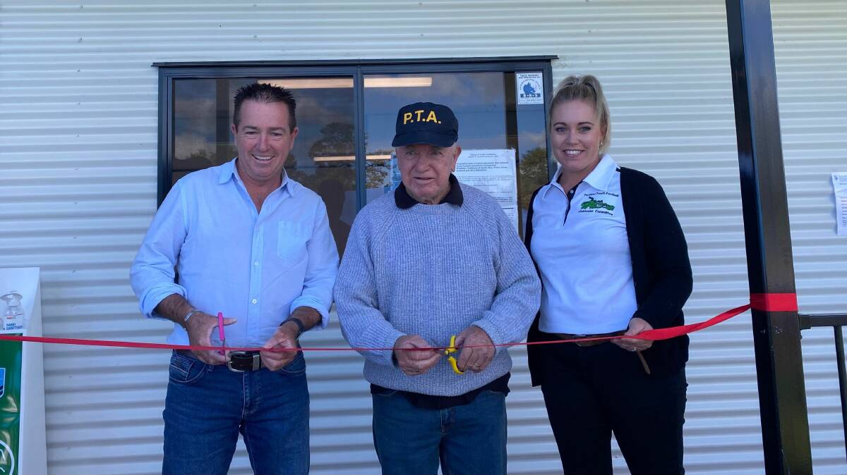 GRAND OPENING: Member for Bathurst and Deputy Premier Paul Toole, PTA founder Barry Fardell and PTA vice president Angela Green. Picture: ALANNA TOMAZIN