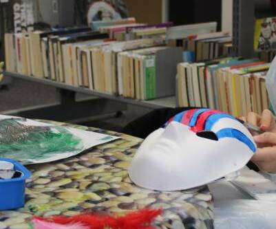 Arts and crafts is available for school holiday fun at Lithgow Library. Photo: FILE. 