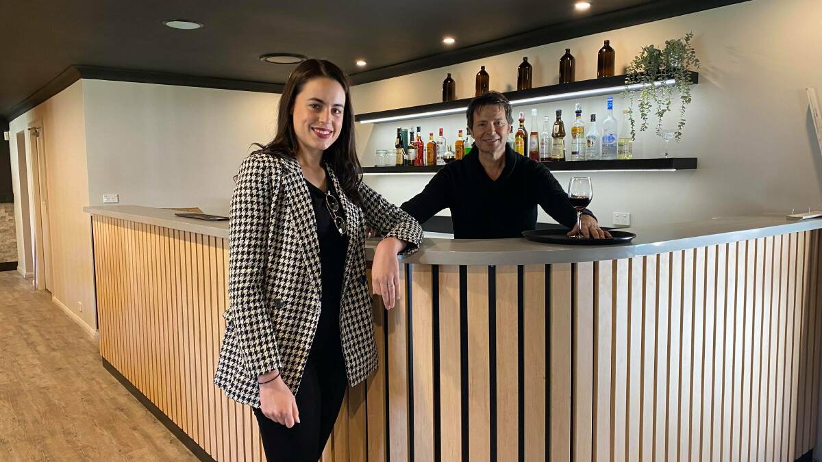 NEW LOOK: Zig Zag Motel's assistant director Genna Inzitari Davis and director Michael Inzitari show off the restaurant's new bar. Photo: ALANNA TOMAZIN.