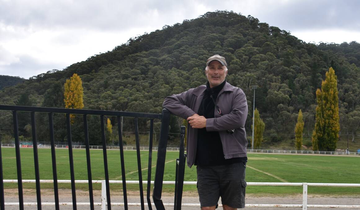 20 YEARS OF IRONFEST: Ironfest organiser Macgregor Ross stands proudly in front of Scotsman's Hill, a backdrop of Lithgow Showground. Picture: ALANNA TOMAZIN.