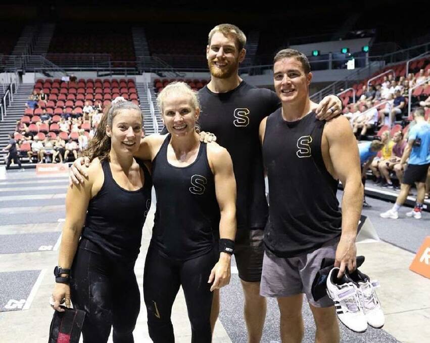 STRONGER TOGETHER: Mitchell Case (left) pictured with his Star Strength team at the 2019 Australian CrossFit Championships. Picture: SUPPLIED.