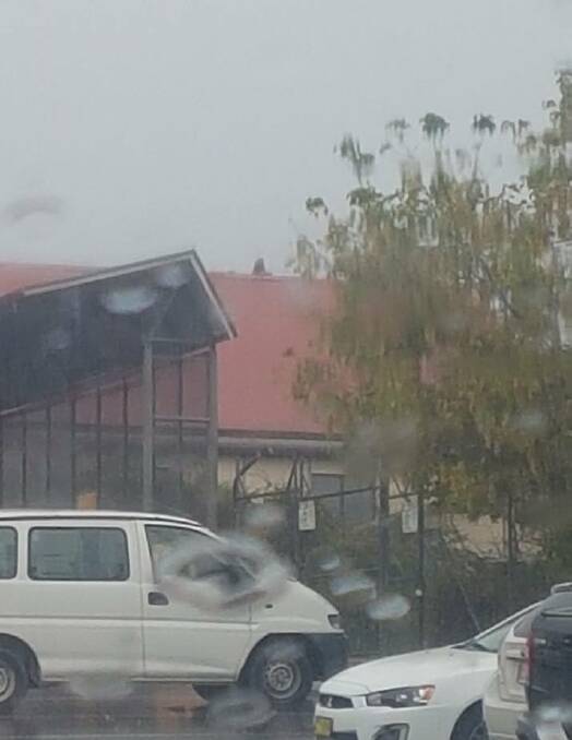 POLICE OPERATION: A self-harm incident has occurred at Lithgow train station with a person appearing to be on top of the building. Picture: Yort Chalmers.