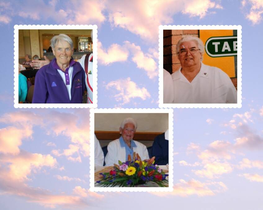 REST IN PEACE: Margaret Lang, Hazel Johnson and Heather Cox will be sadly missed. PhotosL SUPPLIED.