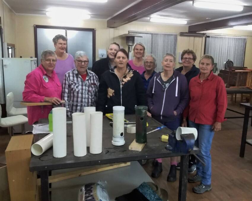 WORKING FROM HOME: The Lithgow Women's Shed are busy making new homes for the Easter Pygmy Possum. Picture: SUPPLIED.