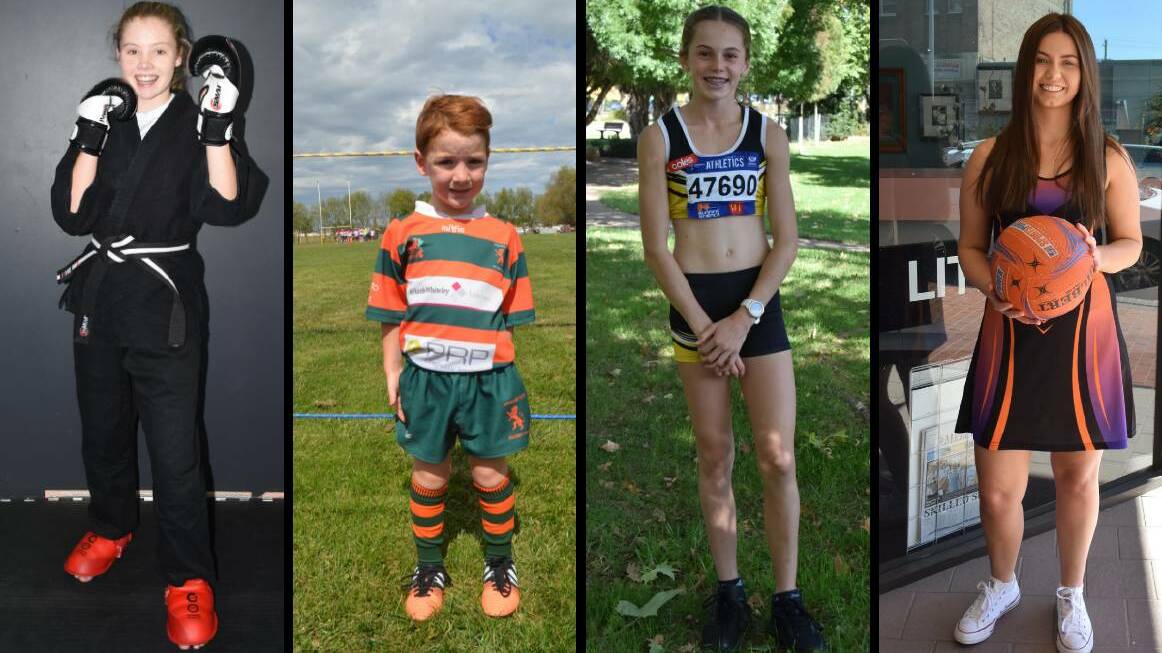 GETTING ACTIVE: Abby Breen, 11, Toby Bourke, 5, Alesha Bennetts, 14, and Jordan Parsons, 16, are all using Active Kids vouchers to get fit.