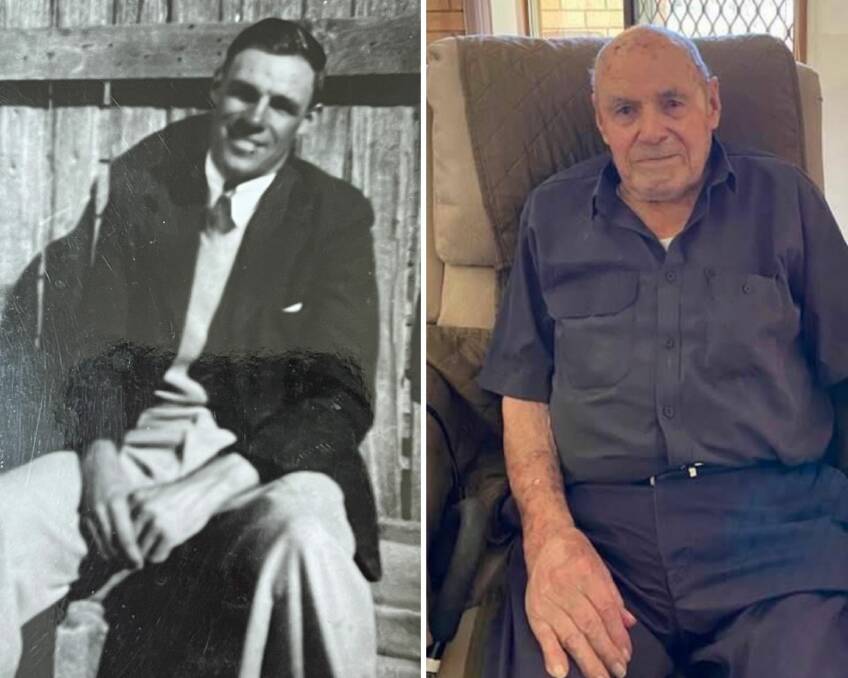 JUST LIKE YESTERDAY: Bernard 'Barney' Williamson said he doesn't feel any different turning the big 100. Photos: SUPPLIED