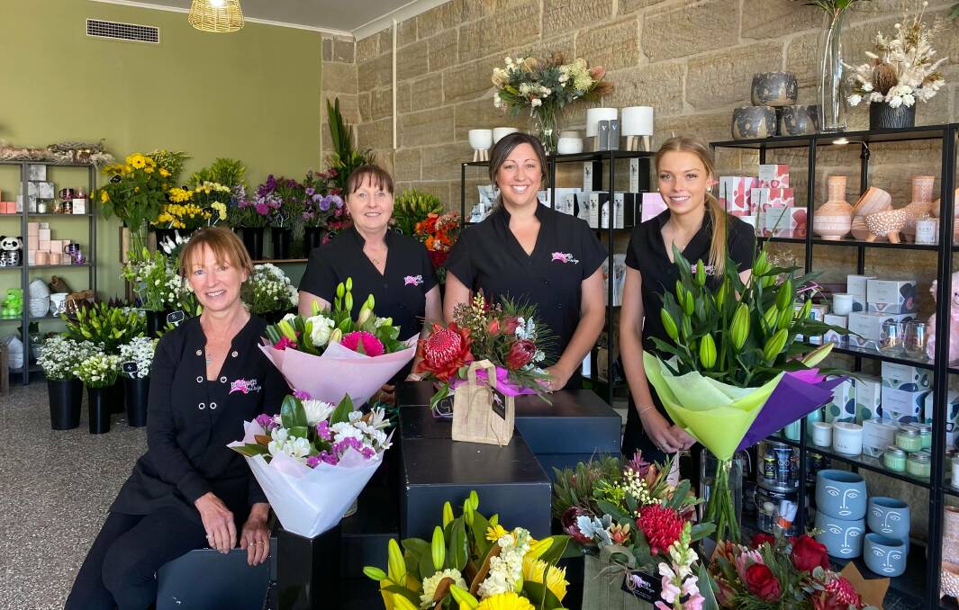 NEW LOOK: The Bouquets by Design team Robin Ruecroft, Kerri Sullivan, Kristy Kelly and Ruby Thompson. Picture: ALANNA TOMAZIN
