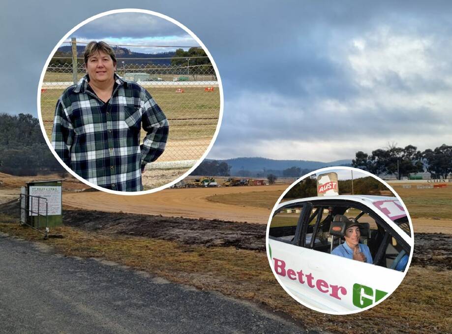 FACELIFT: Cullen Bullen Raceway's Sue Healey and son Jaiden Healey are excited for the much-needed upgrades to the speedway. Photos: ALANNA TOMAZIN/SUPPLIED