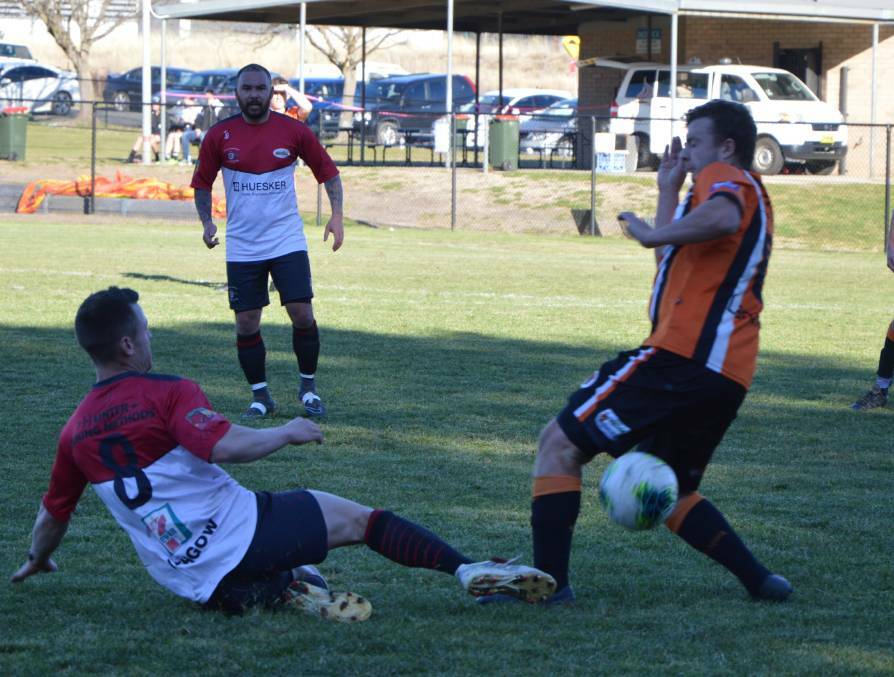 DOUBLE HEADER: Lithgow Workmen's backed it up in a Western Premier League double header. Photo: ALANNA TOMAZIN.