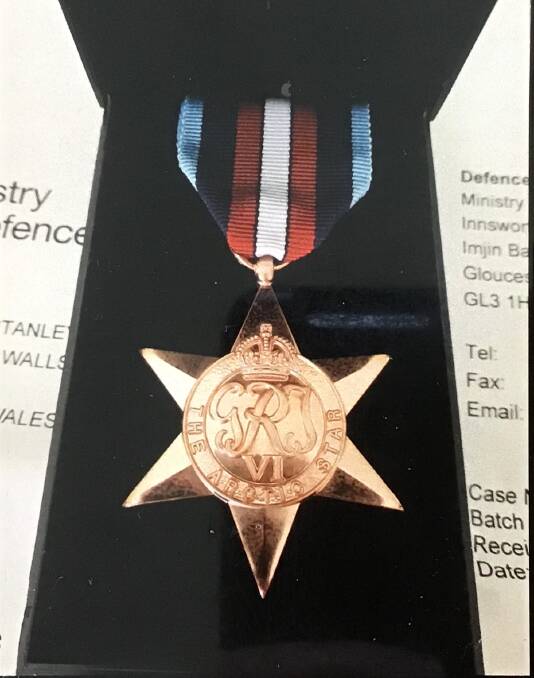 The Arctic Star medal.