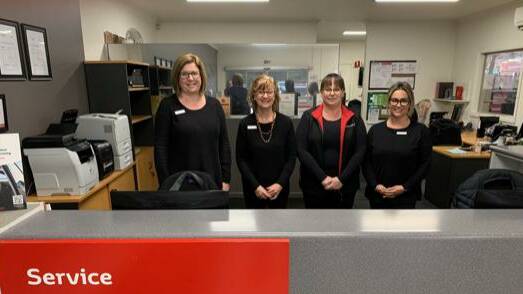 HONOURED: Lean and Bennett Toyota's service team led by Kylie Kemp (second from the right). Photo: SUPPLIED.