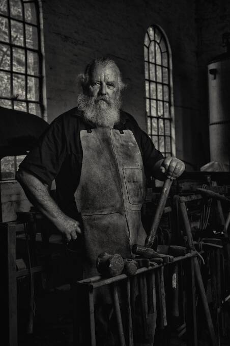 PHOTOSHOOT: A blacksmith at the State Mine Museum. Picture: COURTESY OF SCOTT GILBANK.