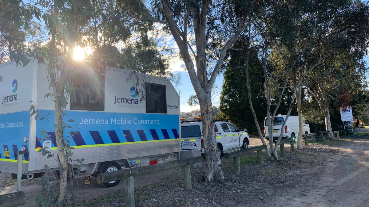 Gas provider Jemena are working hard to reconnect properties in Wallerawang. Picture: ALANNA TOMAZIN.