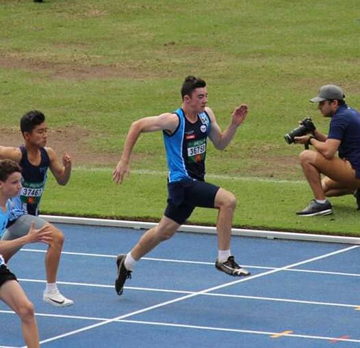YOUNG ATHLETE: Lithgow's Angus Clues in action. Picture: SUPPLIED.
