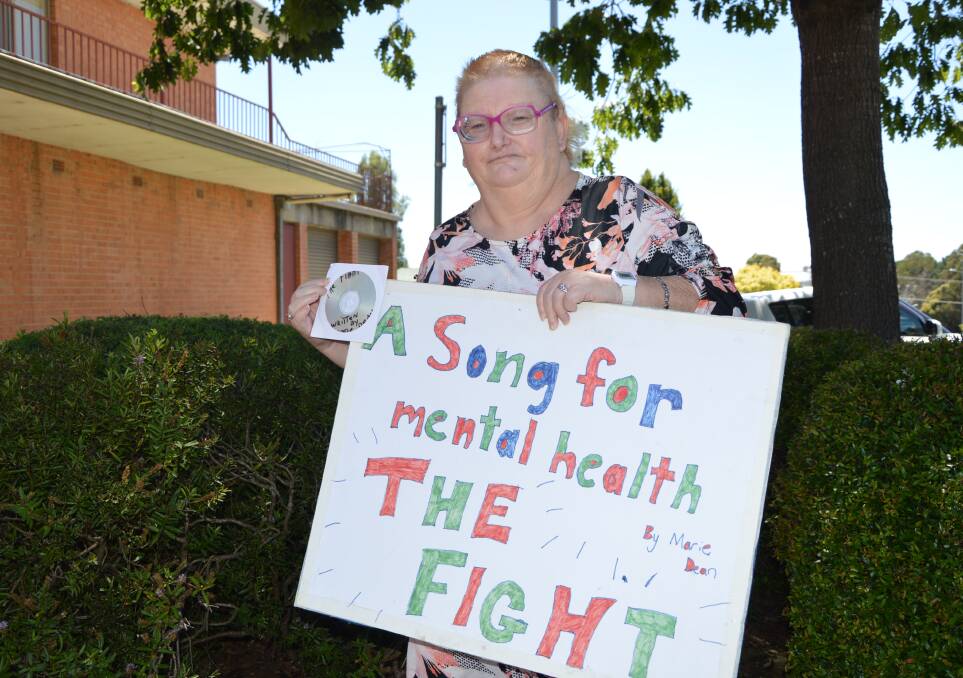 THE FIGHT: Marie Dean is trying to make a difference through song writing about mental health. Picture: ALANNA TOMAZIN