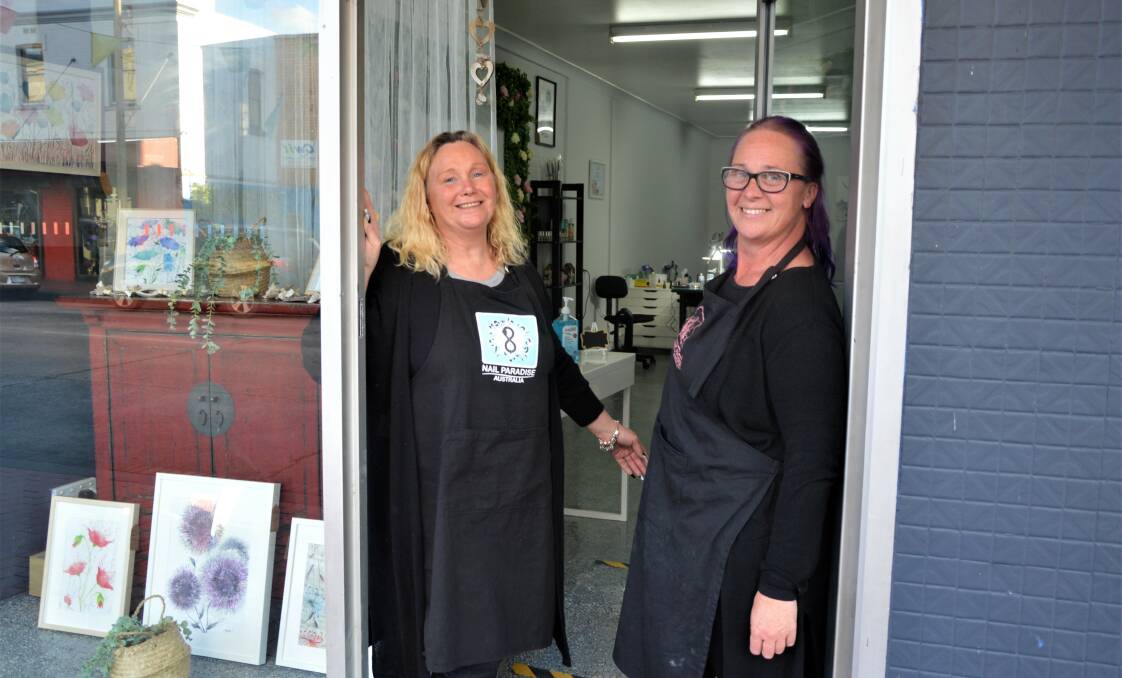 FRESH AND FRIENDLY: Sphynx Nail Studio owners Suz Mapperson and Belinda Hollington are ready to give clients fabulous nails. Photo: ALANNA TOMAZIN.