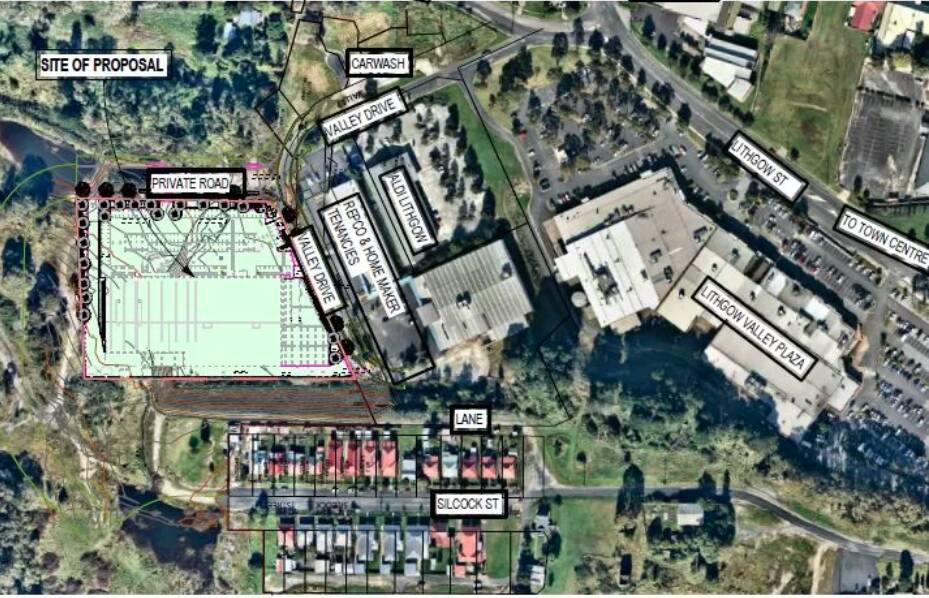 The proposed store is planned on being located in the Pottery Plaza. Photo: Lithgow City Council