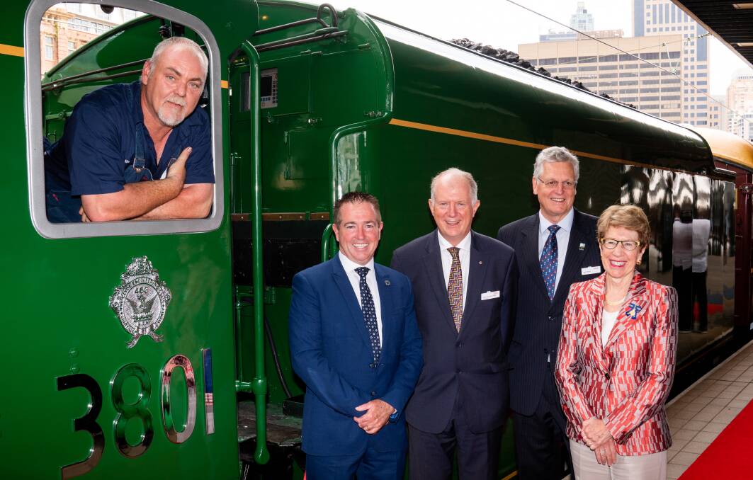 RESTORED: The iconic locomotive 3801 was relaunched on the weekend. Photo: SUPPLIED.