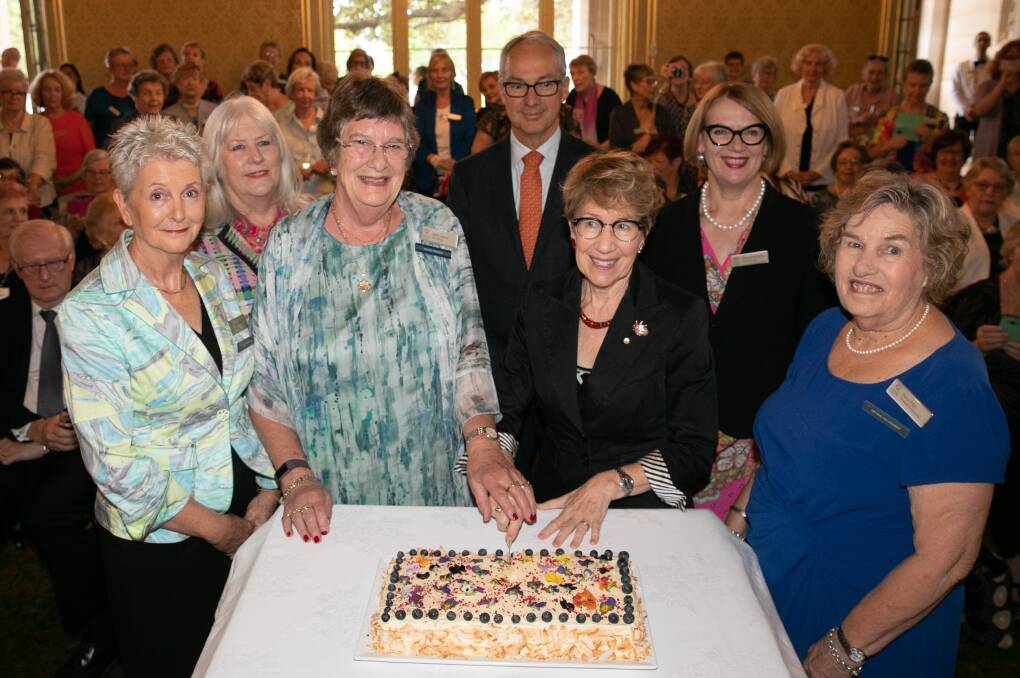 CELEBRATE: VIEW National Vice President Jo Gray, Head of
State and Territory Operations The Smith Family Leonie Green, VIEW National President Anne-Louise OConnor, Chairman The Smith Family Nicholas Moore, the Honourable Margaret Beazley AO QC Governor of NSW, National Manager - VIEW Maryanne Maher and VIEW National Vice President Beryl Pike. Picture: SUPPLIED.