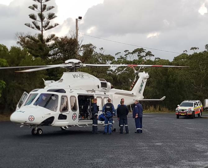 CRASH: A man was airlifted to Westmead Hospital with serious injuries. Photo: TNV.