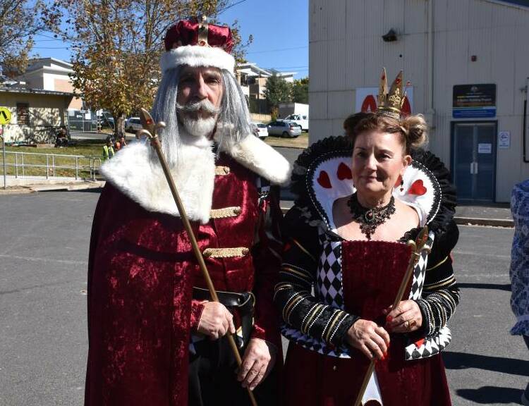 KING AND QUEEN OF HEARTS: Ric and Naomi Webber from Katoomba got into this year's theme. Picture: ALANNA TOMAZIN.