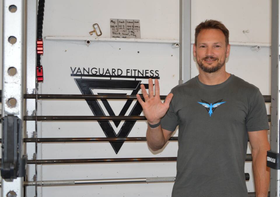 FIVE YEARS: Vanguard Fitness owner and head coach Phil Evans has been helping residents keep healthy and happy for half a decade. Picture: ALANNA TOMAZIN