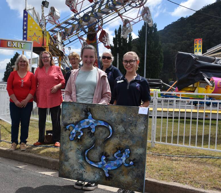 LITHGOW SHOW 2019: Show members Margaret Stamper, Linda Hine, Heather Baxter, Heather Fitzgerald, Riley Thurlow and Emilia Wiggins. Picture: ALANNA TOMAZIN.