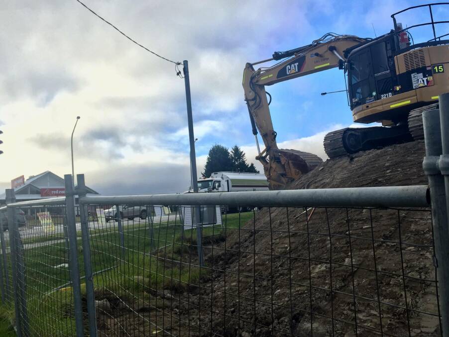 CONSTRUCTION SITE: The site opposite Red Rooster will be home to the new Hungry Jacks. Picture: ALANNA TOMAZIN.