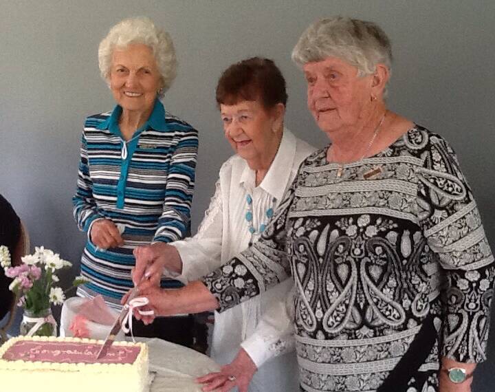 LIFE MEMBERS: Fay King, Norma Farrant and Margaret Ferguson were surprised recently with their induction. Photo: SUPPLIED 