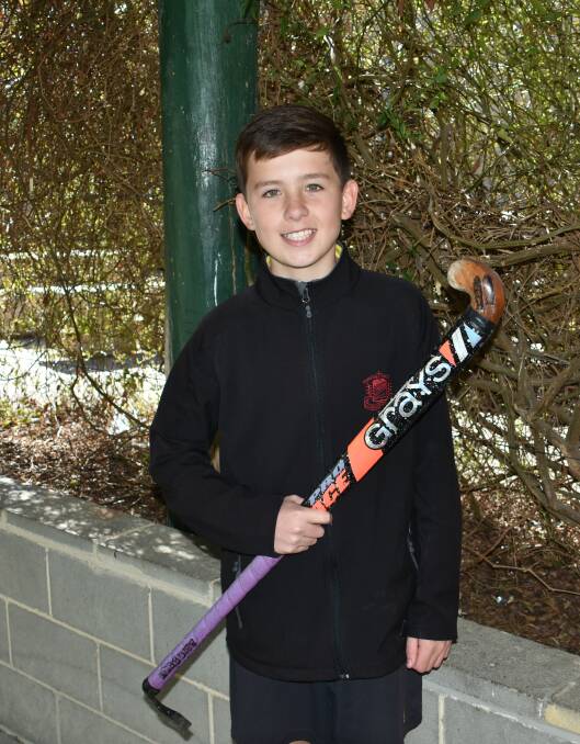 RISING STAR: La Salle's Nathan Marshall has been selected in the U13s NSW hockey squad. Picture: ALANNA TOMAZIN.