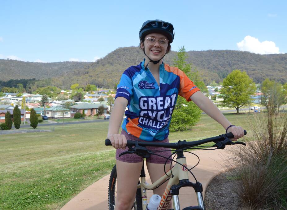 CYCLING FOR A CAUSE: Ellie Young is cycling 200km over October to raise funds for kids with cancer. Picture: ALANNA TOMAZIN