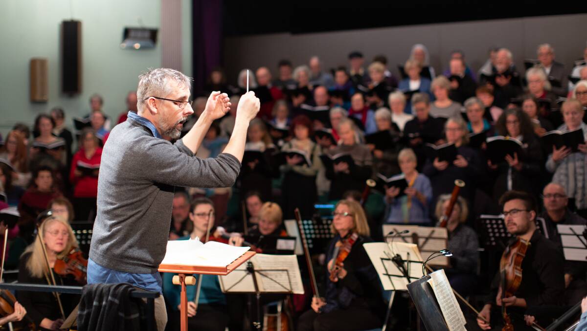 CONDUCTOR: Rowan Fox has been nominated for a Blue Mountains Creative Arts leadership award in music for 2019.Picture: Courtesy of Carolyn Hide.