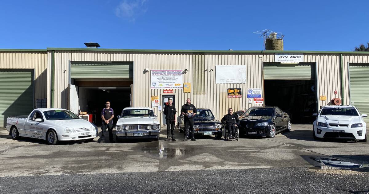 BEST MECHANIC: The team at Brad's Garage were voted as the best mechanics in town. Photo: ALANNA TOMAZIN