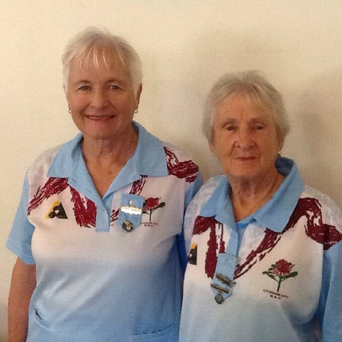 LADY BOWLERS: Marie Stewart and 2020 Minor Singles Champion Betty Newcombe. Picture: SUPPLIED.