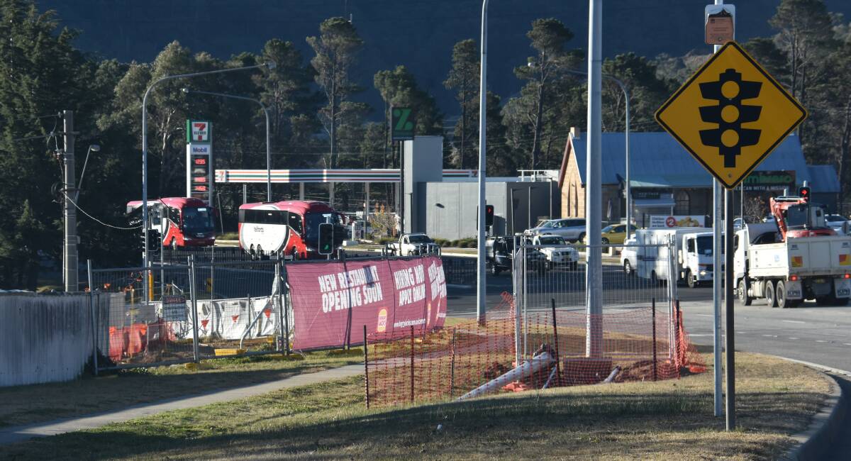 CONSTRUCTION SITE: Lithgow Hungry Jacks is set to open in time for Bathurst 1000 race week. Picture: ALANNA TOMAZIN.