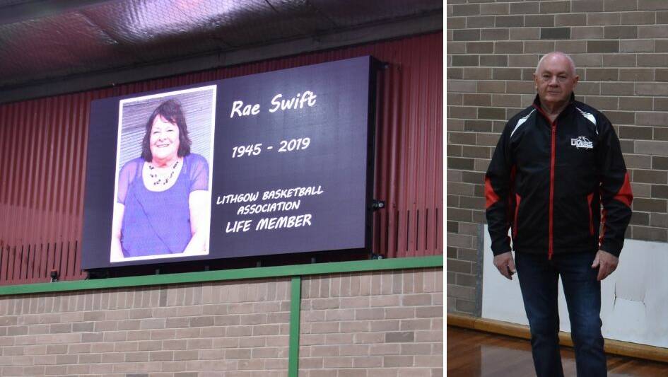REMEMBERING RAE: The Rae Swift Memorial Scoreboard was announced by Association president Richard Marjoram. Pictures: ALANNA TOMAZIN.