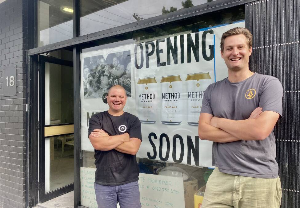 Former Lithgow locals Matt Blofield and Gavin McKenzie will be opening Method Brewing soon in Newcastle. Picture: Alanna Tomazin