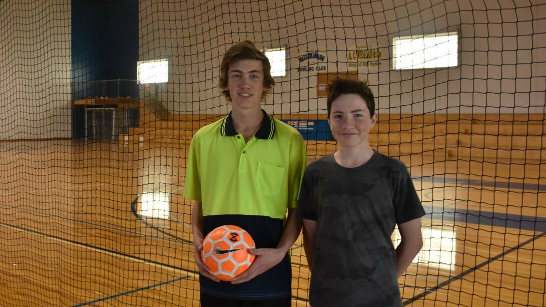FUTSAL FUN: Brothers Jessie and Brock Ringin urge more players to get involved in the summer sport. Photo: ALANNA TOMAZIN.
