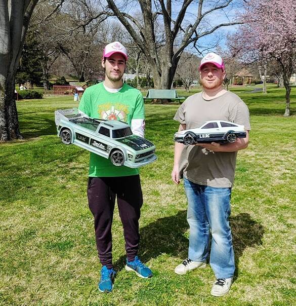 TO SCALE: Lithgow Underground RC club founders Cooper Anderson and James Gilbert are hosting local meets for keen racers. Photo: BILL 'RINGO' PATTERSON.