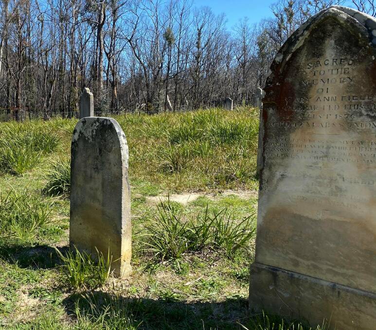To the right is the grave of Mary Ann Field.
