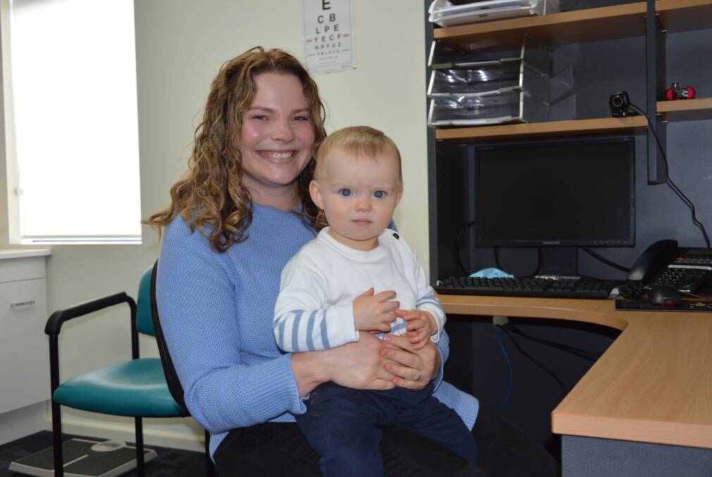 A RETURNING FACE: Dr Melissa Smith pictured with her son Angus, has a passion for children's and women's health. Picture: ALANNA TOMAZIN