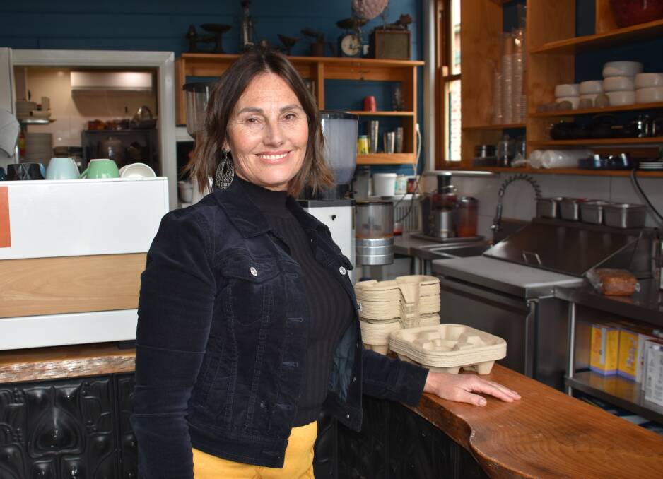 DOING HER BIT: Tin Shed owner Tania Aussel is doing her bit for the community and helping where she can. Picture: ALANNA TOMAZIN.