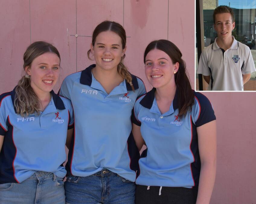 YOUNG ATHLETES: Brenna Croker, Chelsea Marshall, Rylee Millar and Lachlan Wilson have all been selected to represent NSW. Pictures: ALANNA TOMAZIN.