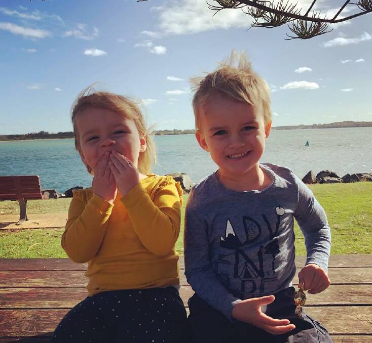 SIBLING LOVE: Zara and Charlie Millar are two of the 40 children living in Australia with A-T. Photo: SUPPLIED.