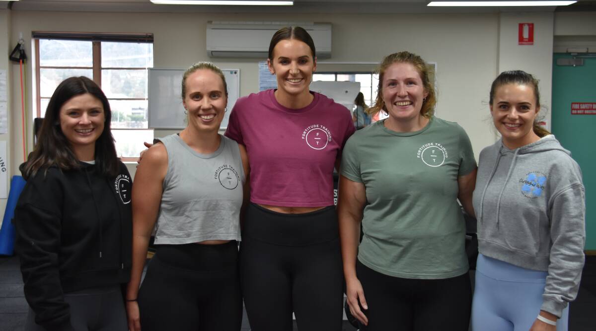 Fortitude Training Gym members Kirsty Rhodes, Lauren Seymour, Chrissie Rhodes, Sarah Evie Thornton and Tayla Gale are part of the team trekking for a good cause. Picture: Ciara Bastow
