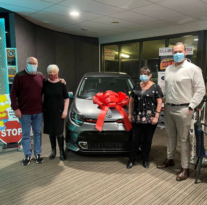 NEW WHEELS: Club Lithgow vice president Warren, CEO Karren and Daniel from D & J Automotive Group Lithgow. Photo: SUPPLIED