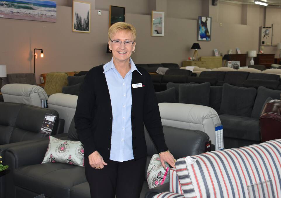 READY TO RETIRE: Lithgow Harvey Norman furniture manager Kathy Haley will work her last shift on July 12. Picture: ALANNA TOMAZIN.