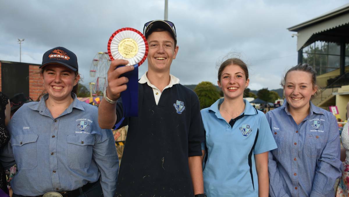 GRINNERS: 2019 Young Farmers Challenge winners Kasey Mill, Luke Abbott, Isabella McIntyre and Swae Howarth.

