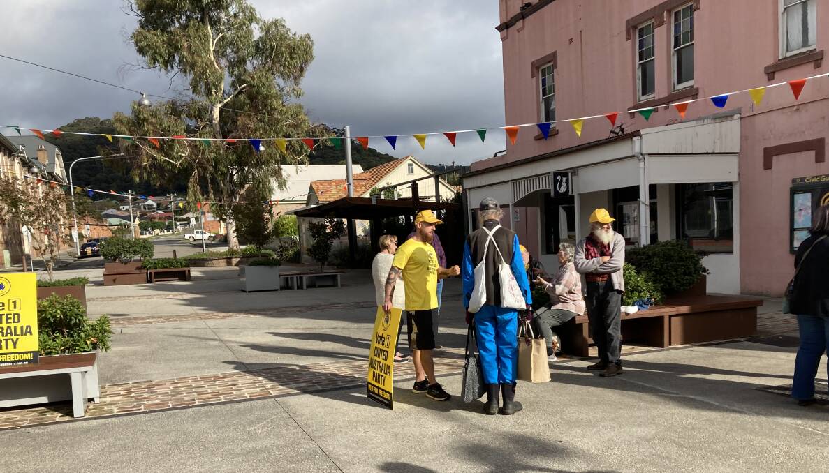 ONLY THE LONELY: It can get lonely on the campaign trail and there was no need for crowd control when Calare's United Australia candidate held a meet and greet in Cook Plaza at the weekend.