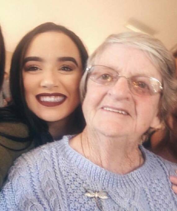 BEATING DEMENTIA: Brooke Wilson with her grandmother who is also her best friend. Picture: SUPPLIED. 